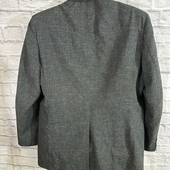 Circle S Men’s Dallas TX Cowboy Blazer 2 Button Gray S 48L Pre-Owned Made in USA - Picture 5 of 12